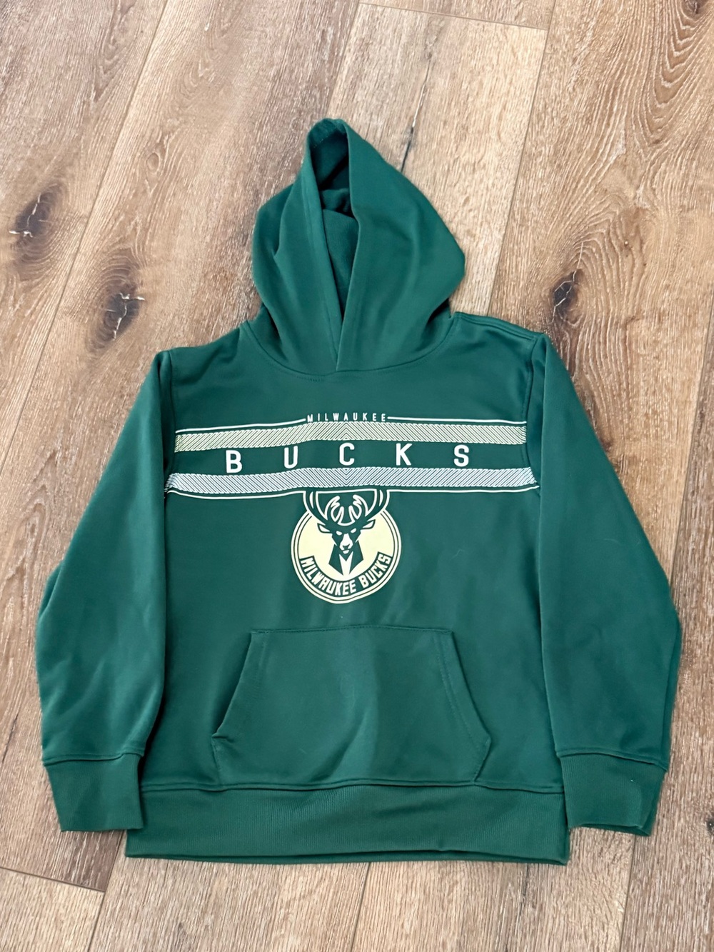 NBA Milwaukee Bucks Green Hoodie with Cream Accent